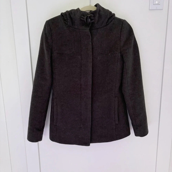 Aritzia Babaton  Wool Cashmere Jacket Charcoal Gray Coat Size XS - Picture 3 of 10